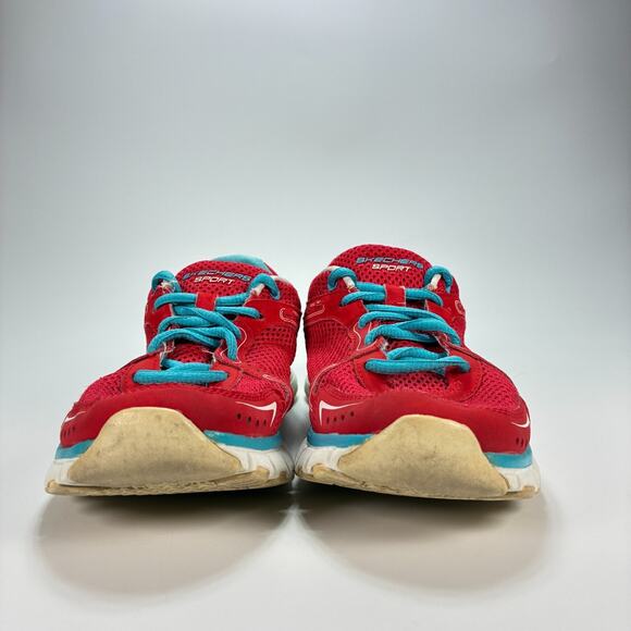 Skechers Sport Red Turquoise Lightweight Athletic Running Shoes Women's Size 7 - Picture 2 of 10